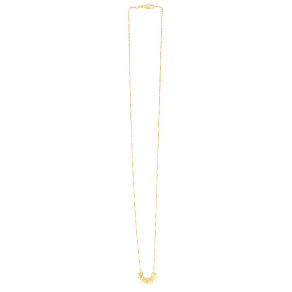 14K Sunburst Necklace