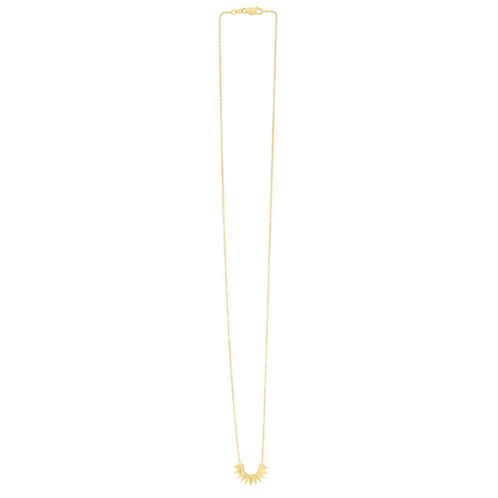14K Sunburst Necklace