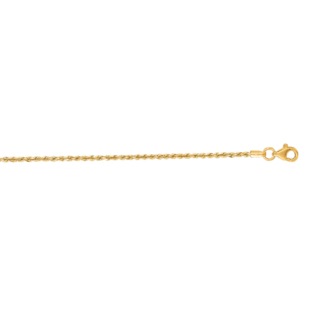 14K Gold 20"" 1.6mm Royal Rope Chain