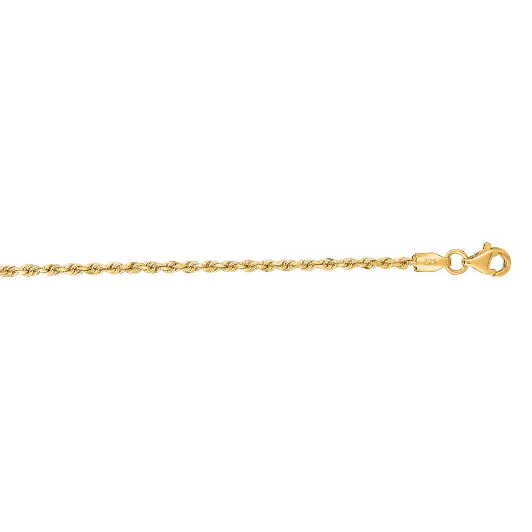 14K Gold 20"" 1.8mm Royal Rope Chain