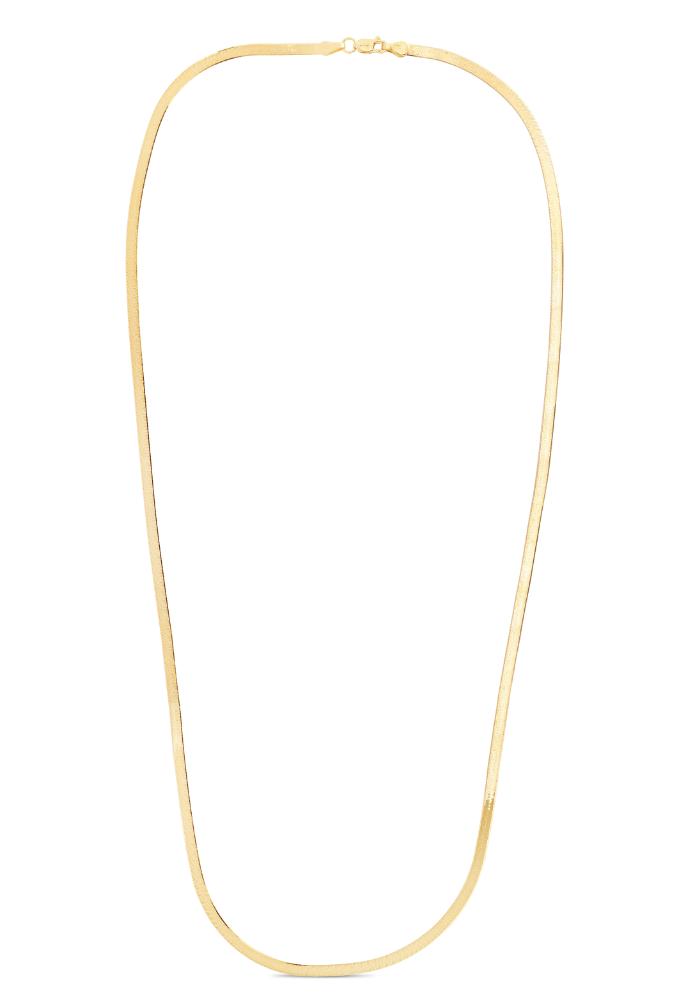 14K Gold 3mm Imperial Herringbone Chain