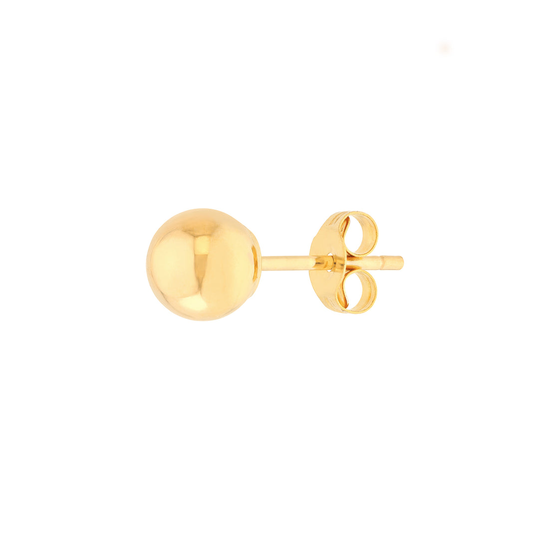 5mm Polished Ball Stud Earrings