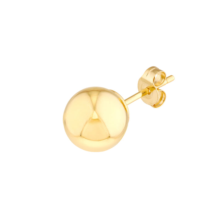 7mm Polished Ball Stud Earrings