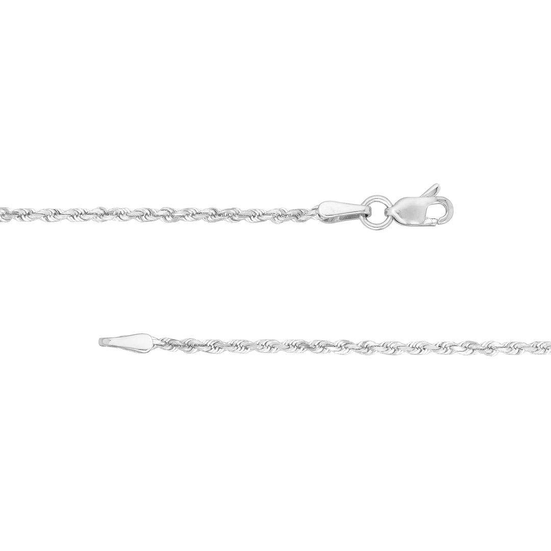 1.8mm D/C Rope Chain with Lobster Lock
