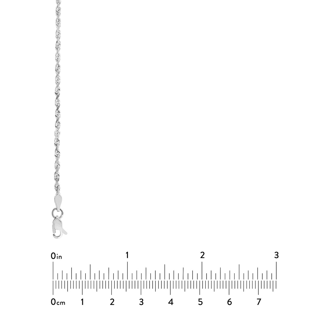 2.15mm D/C Rope Chain with Lobster Lock