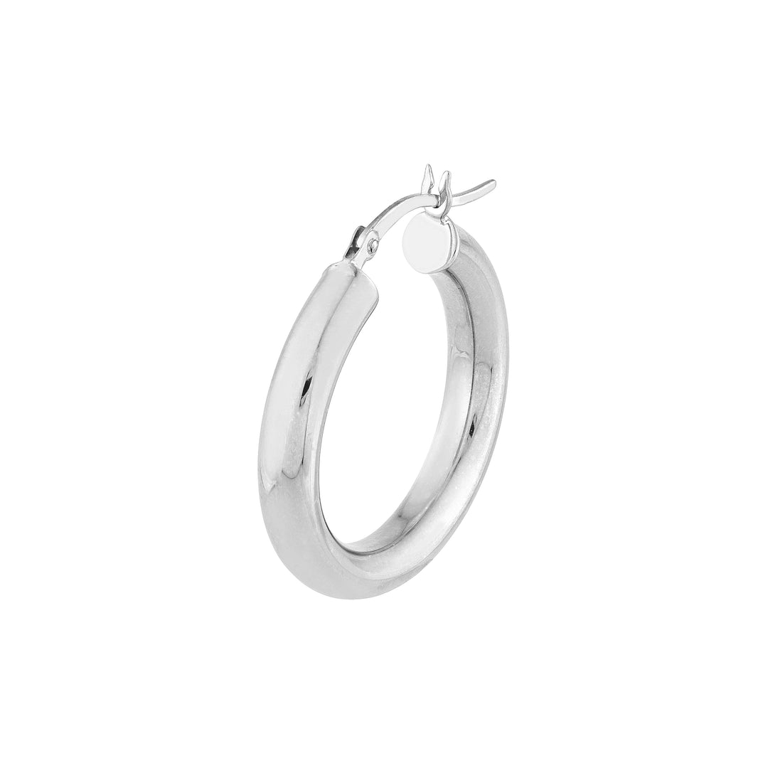 25mm x 4mm Polished Hoop Earrings