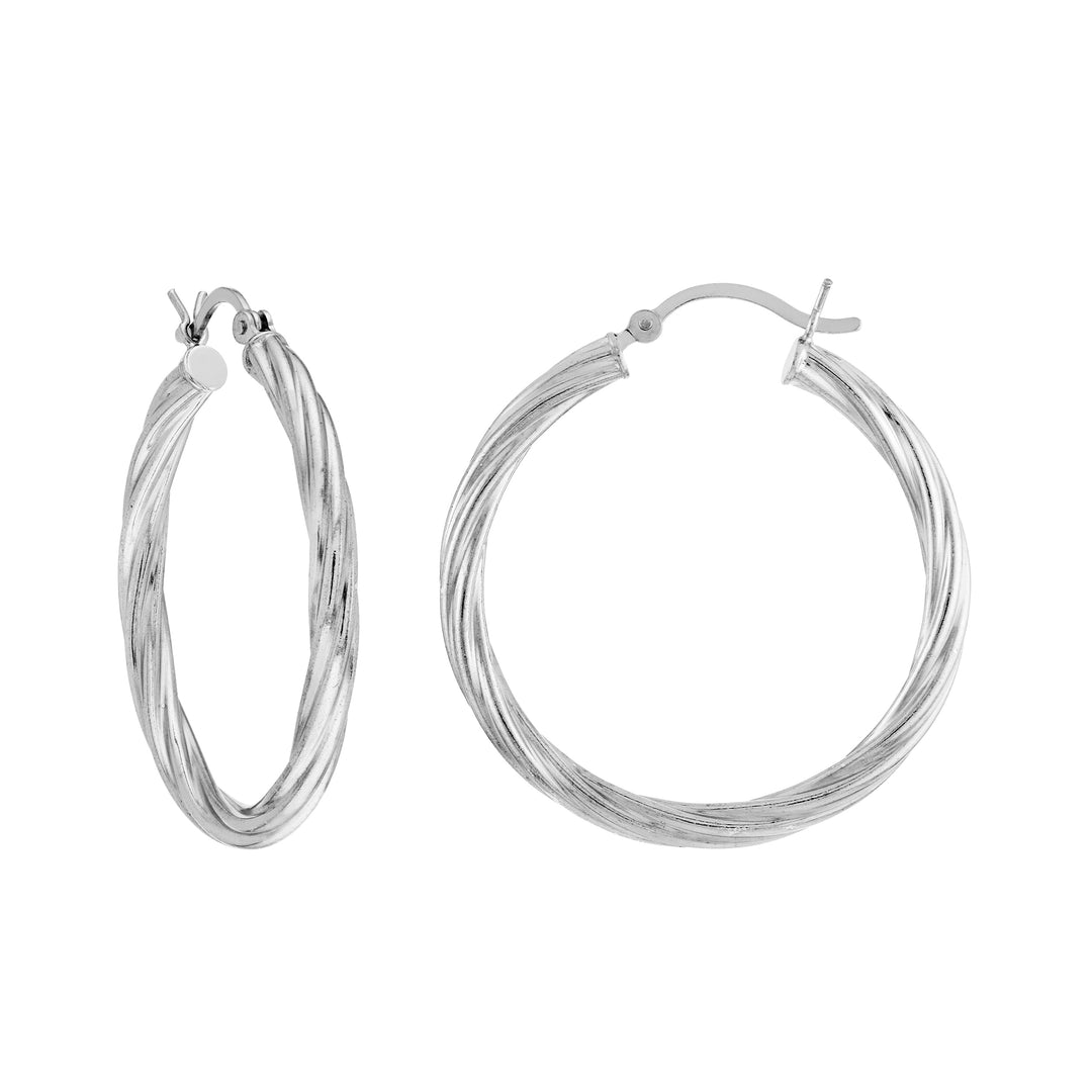 Twist Hoop Earrings