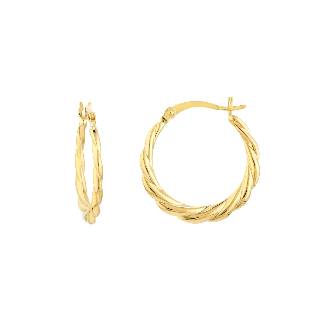 Twisted Hoop Earrings