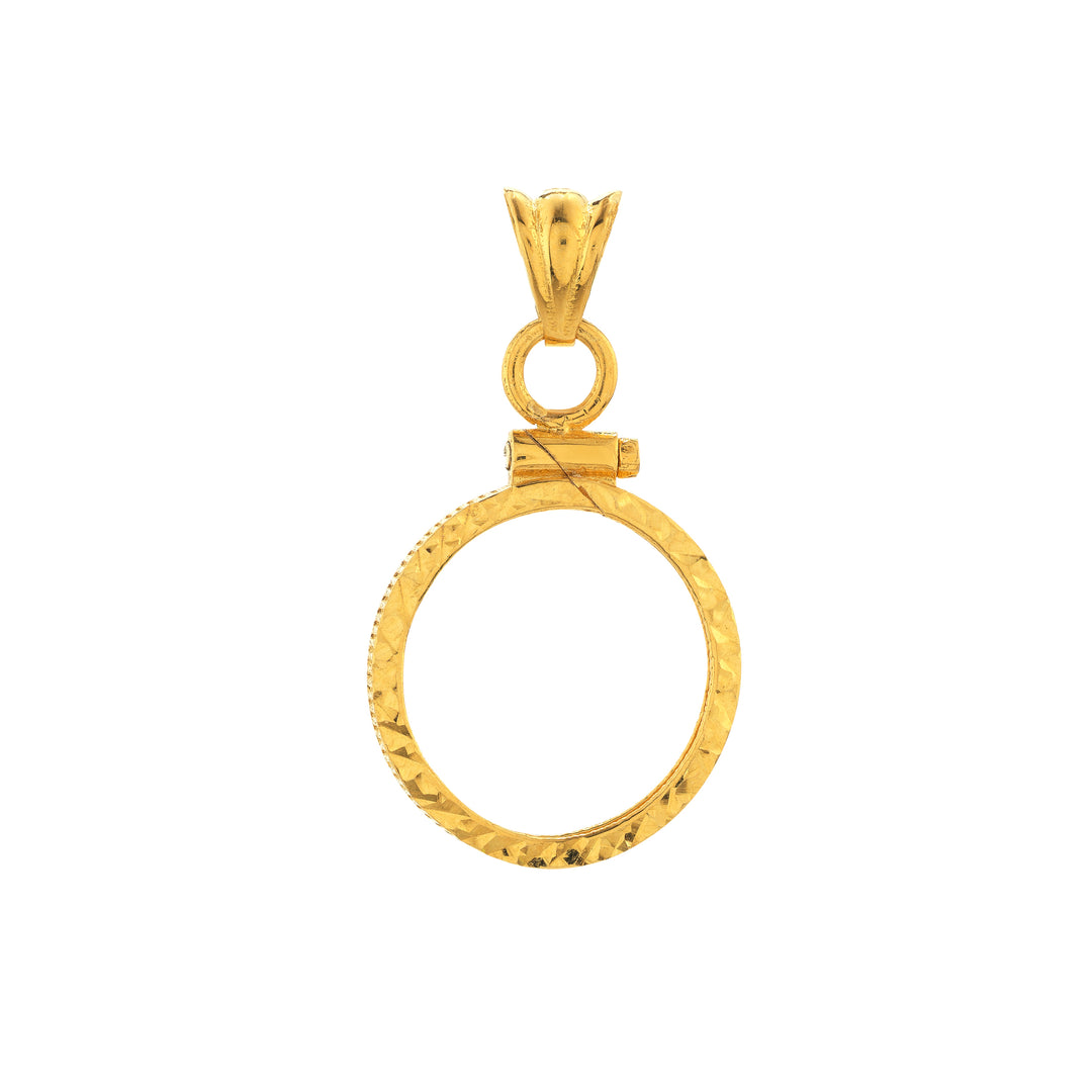 Canadian Maple Leaf 1/10 Oz Diamond Cut Bezel