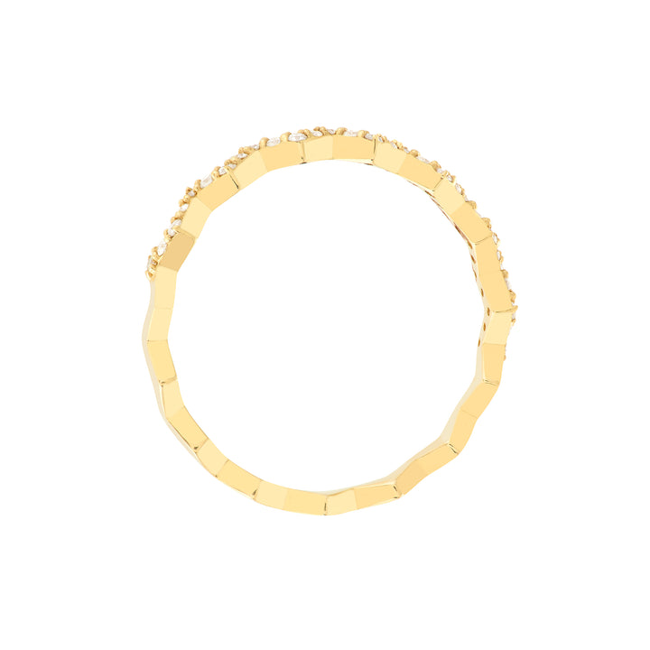 Diamond Polished Zig Zag Ring