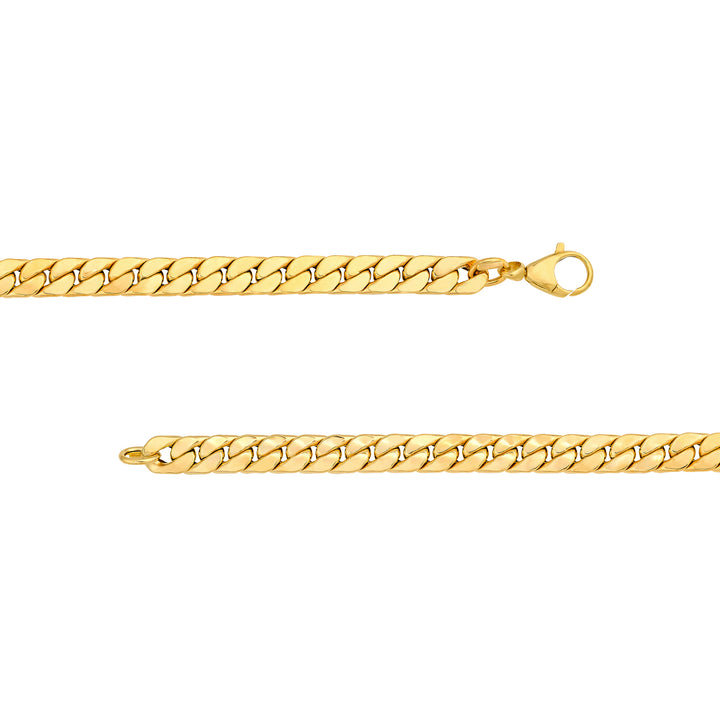 Polished Flat Curb Chain