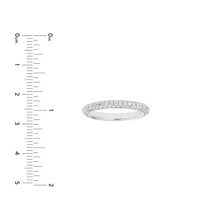 Diamond Pavé Stackable Band (5/8tcw) in White Gold