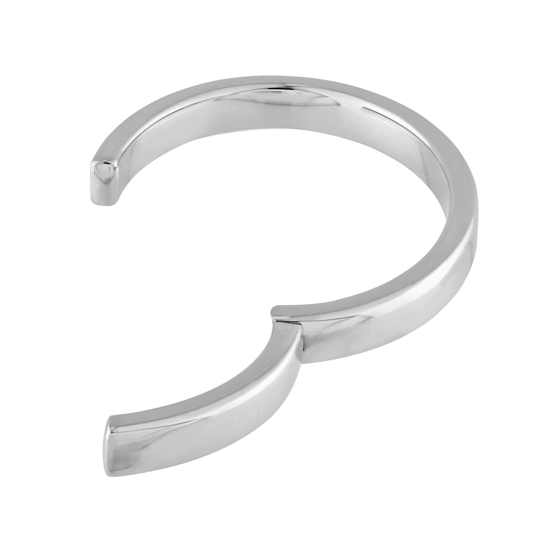 Polished Square Tube Bangle Bracelet