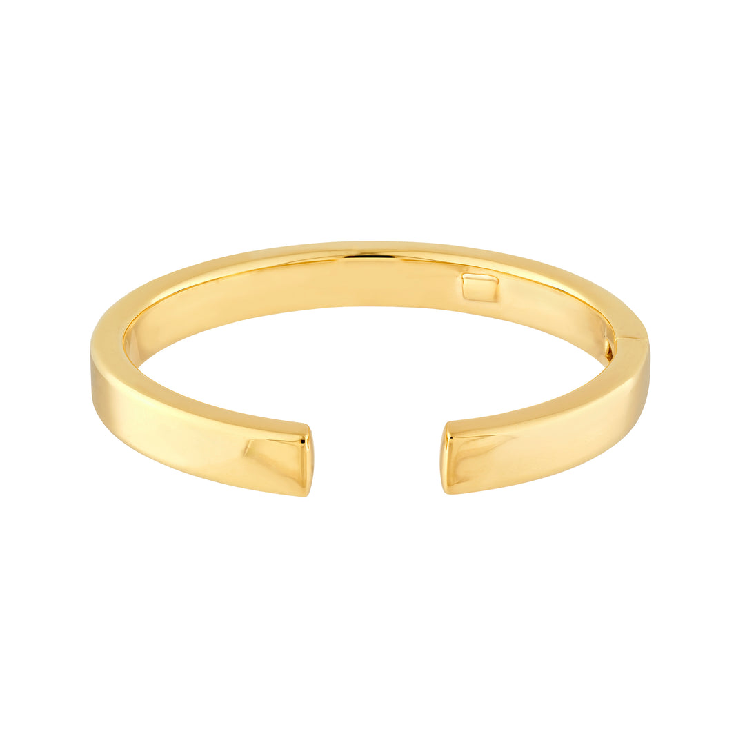 Polished Square Tube Bangle Bracelet