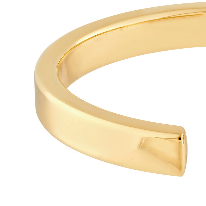 Polished Square Tube Bangle Bracelet