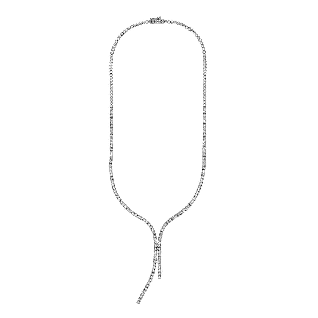 7-1/2tcw Diamond Lariat Necklace