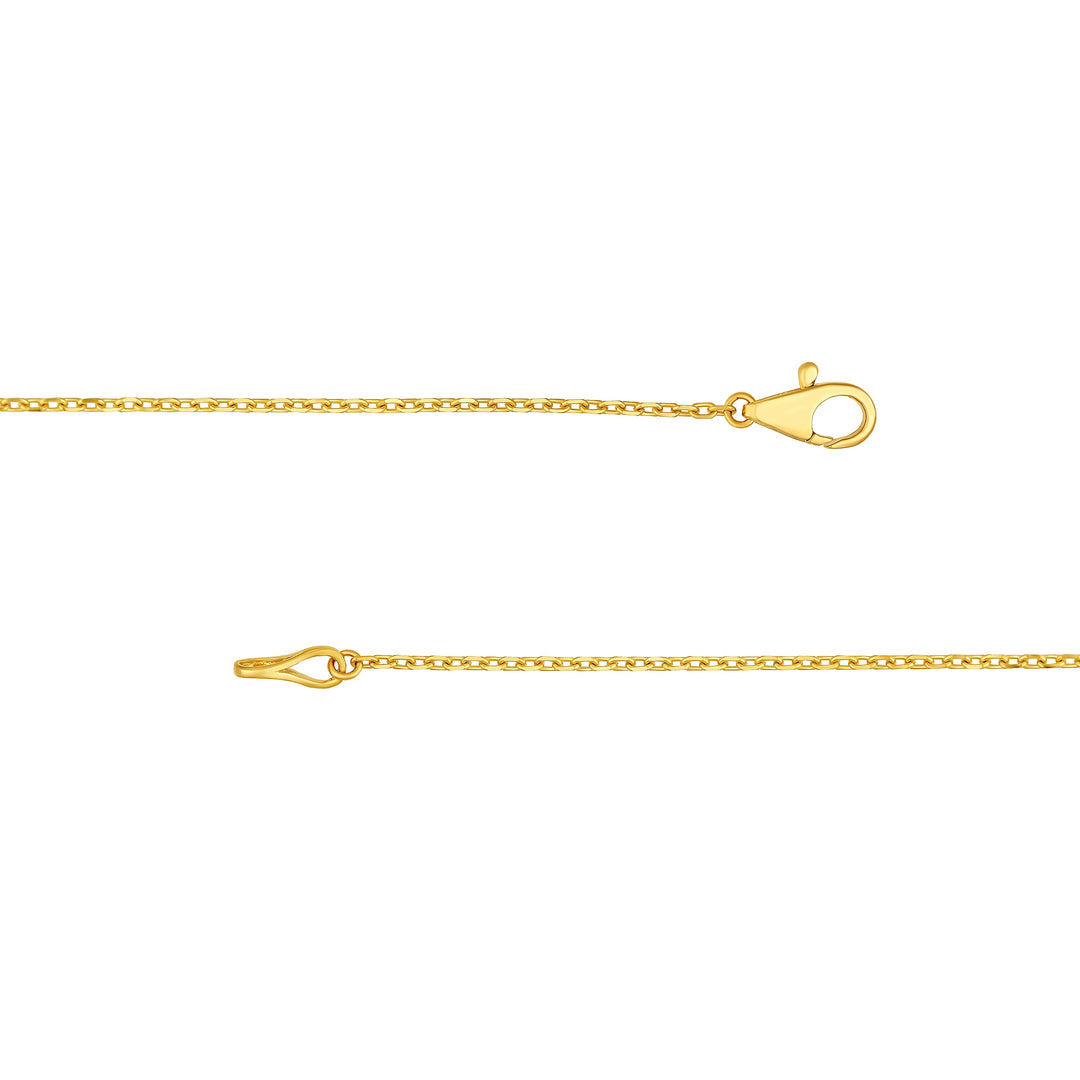 Bezel Set 5 Stone Graduated Diamond Necklace
