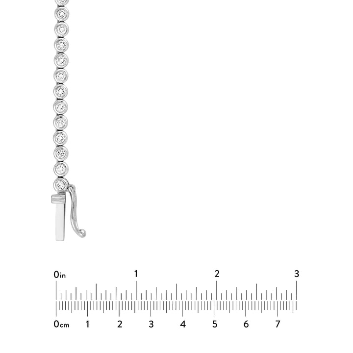 Bezel Set Diamond Necklace (4tcw)