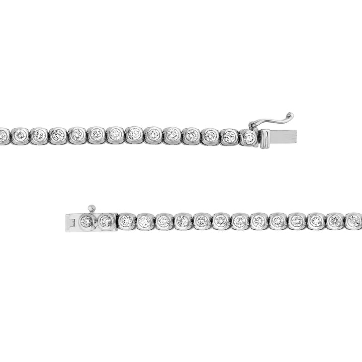 Large Bezel Set Diamond Necklace (7tcw)