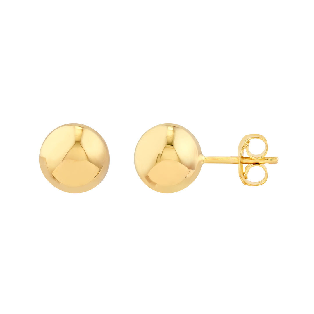10mm Polished Ball Stud Earrings