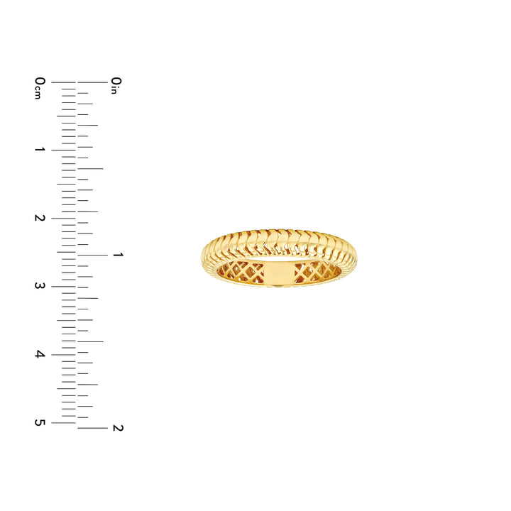 Snake Textured Band Ring