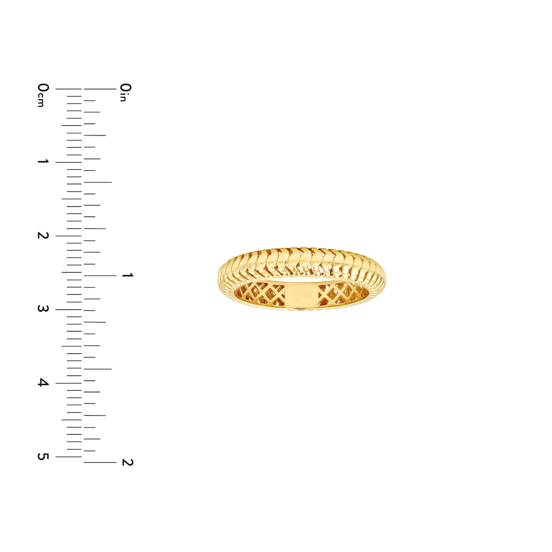 Snake Textured Band Ring