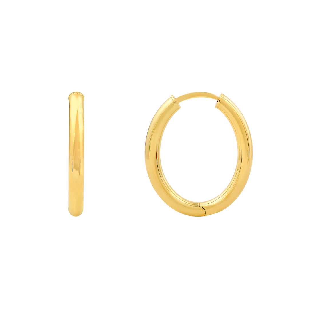 20x15mm Oval Hoop Earrings