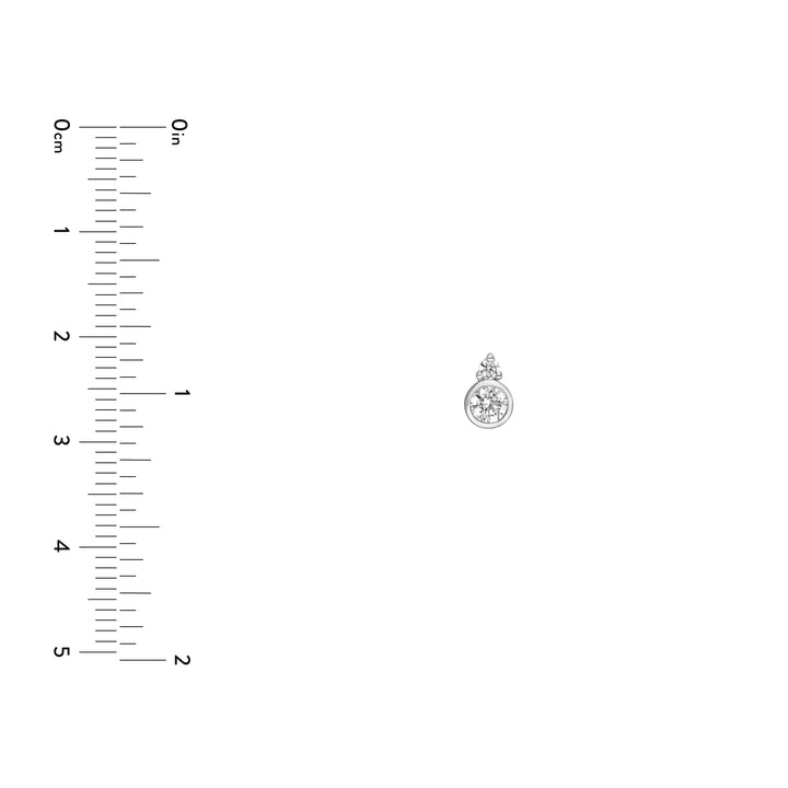 3/8tcw Round Bezel Diamond Earrings