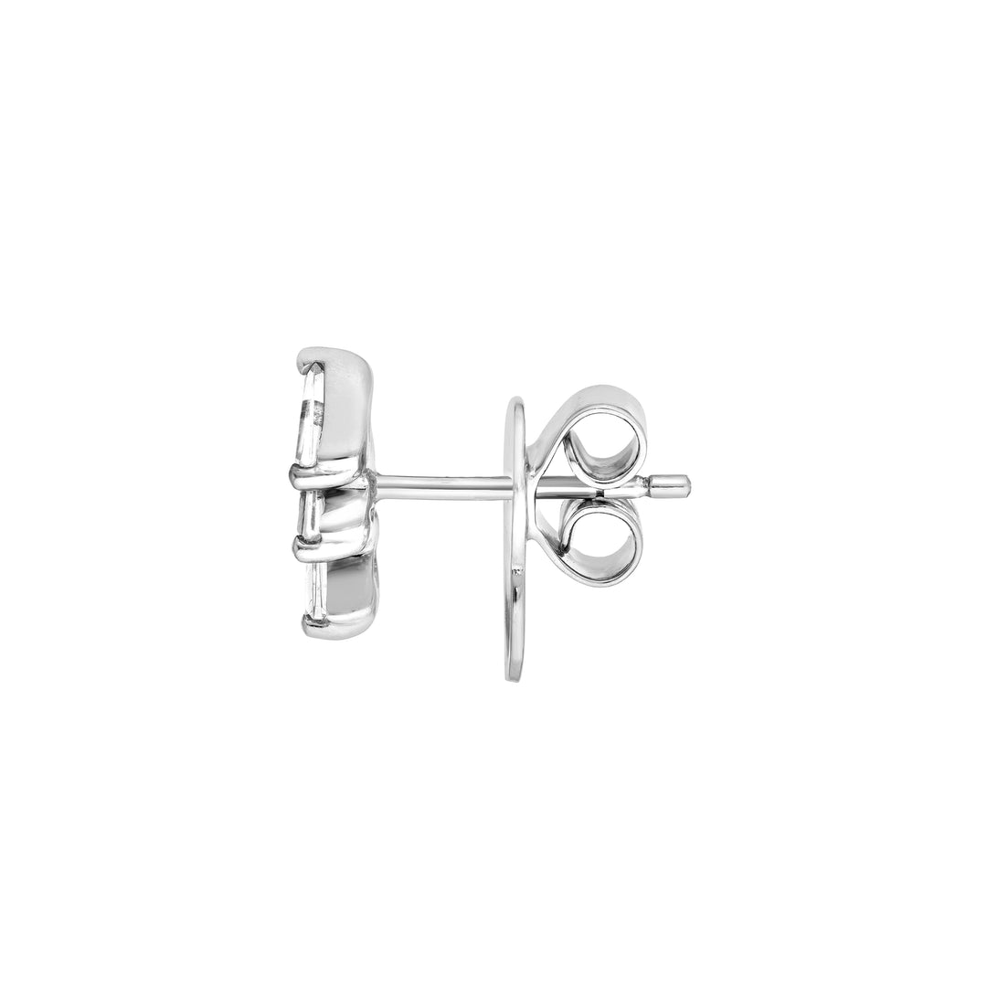 7/8tcw Diamond Stacked Earrings