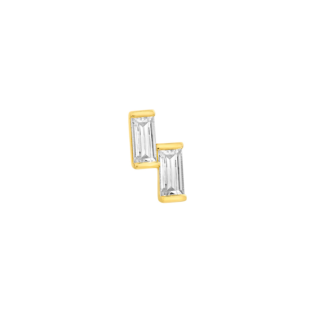 1/2tcw Baguette Diamond Stud Earrings