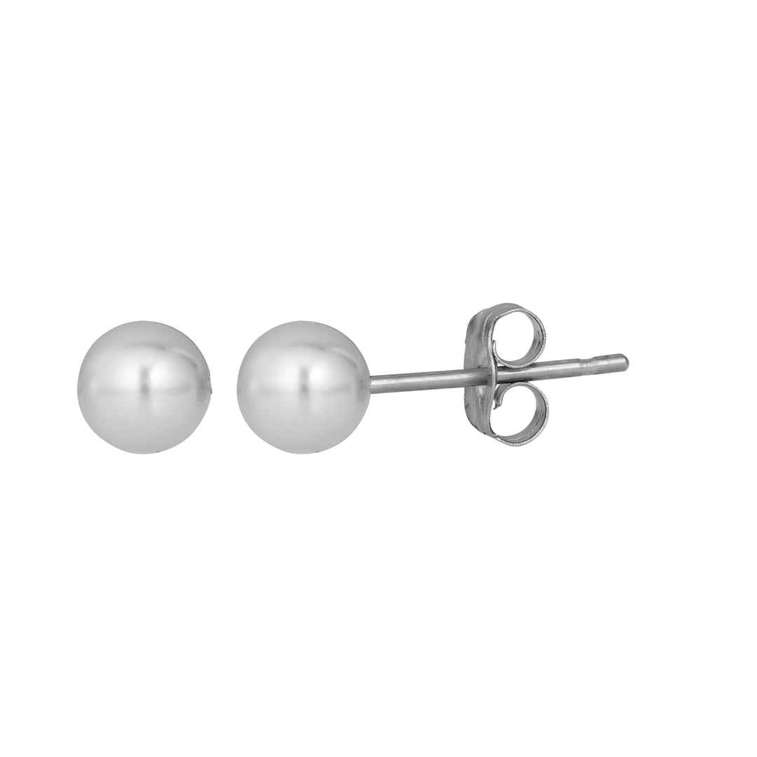 14K Gold 5MM Pearl Stud Earring