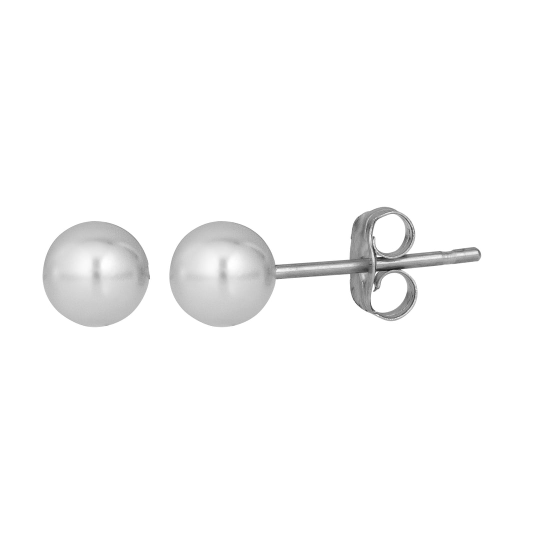 14K Gold 6MM Pearl Stud Earring