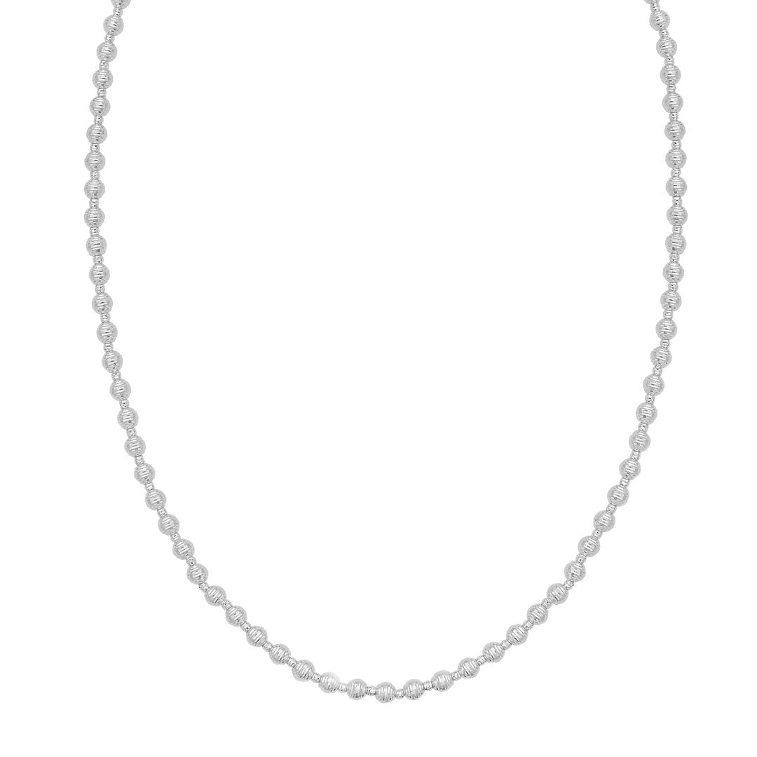 14K Disco DC Bead Necklace