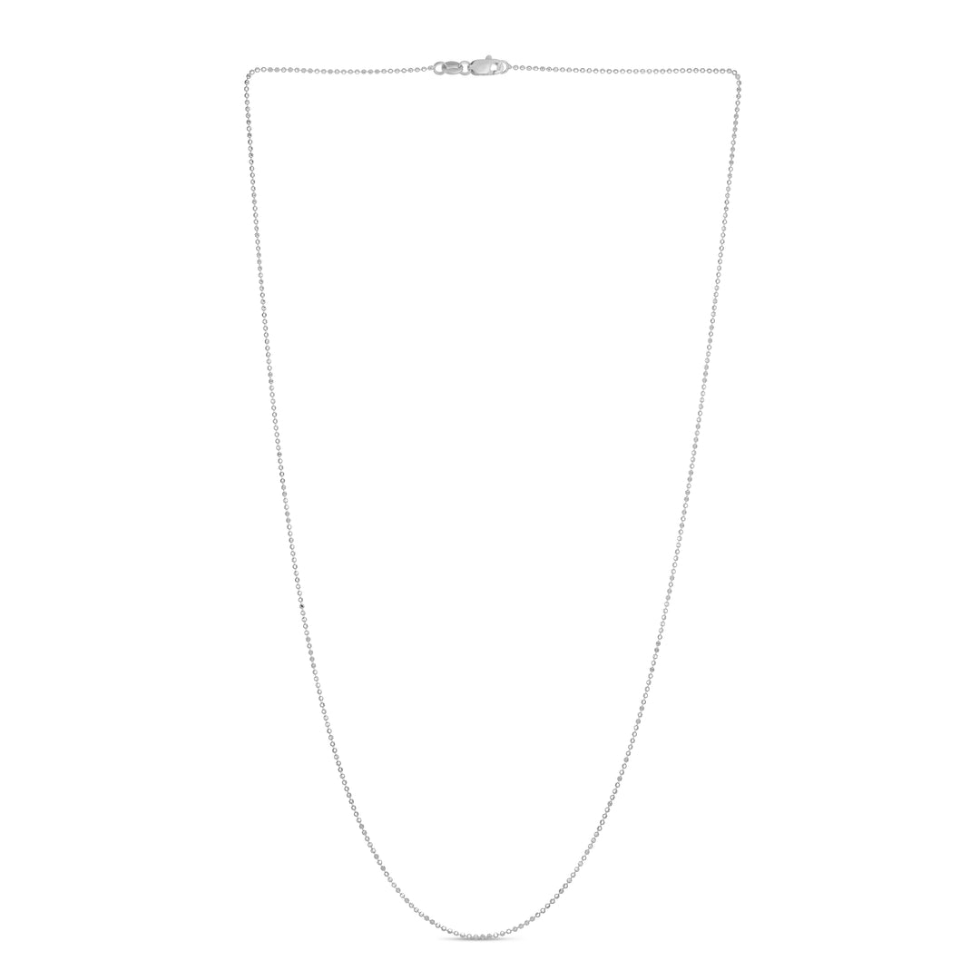 14K Gold 0.9mm Diamond Cut Bead Chain