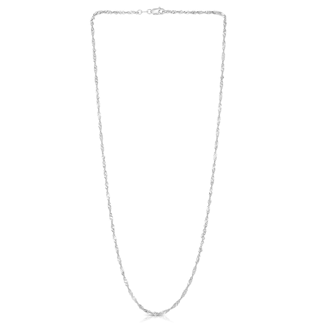 14K Gold 1.8mm Singapore Chain