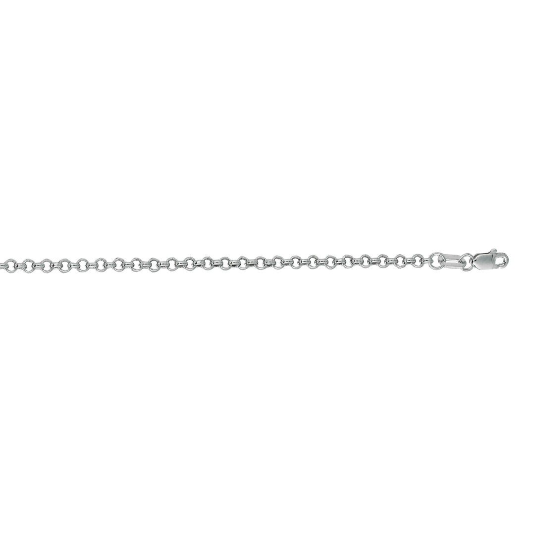 14K Gold 2.5mm Lite Rolo Chain