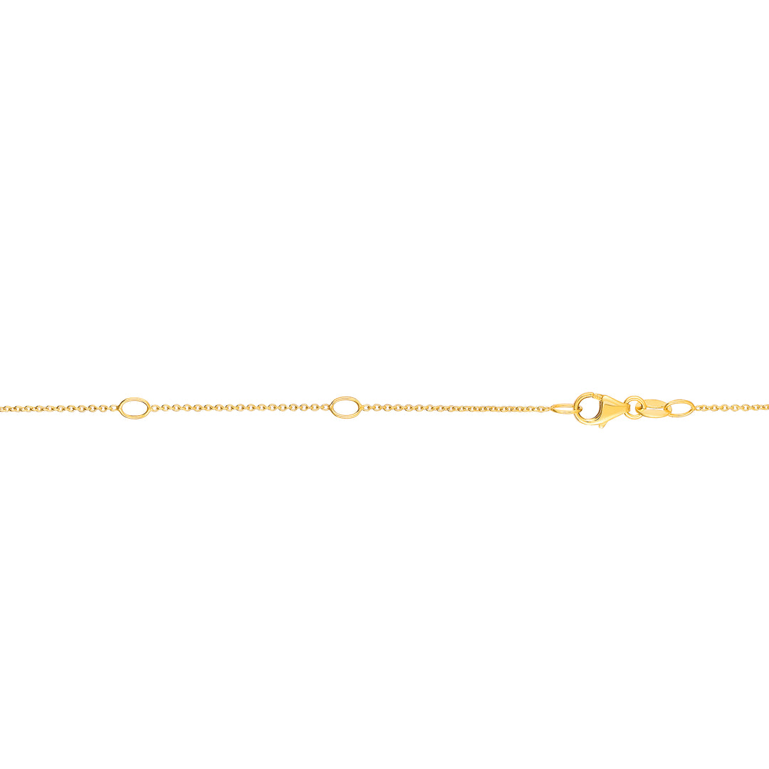 10K Gold 0.97mm Double Extendable Cable Chain