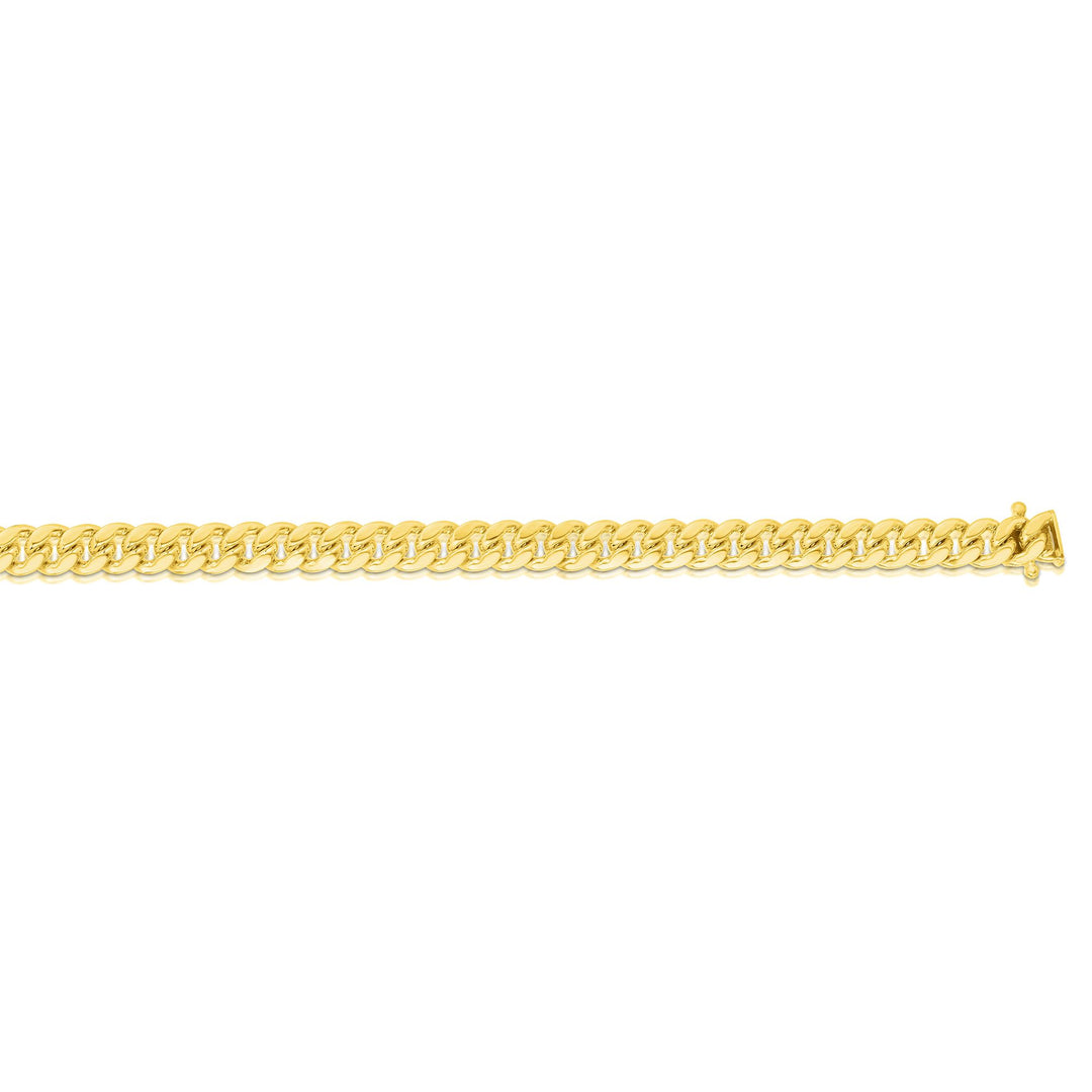 10K Gold 24"" 4.5mm Semi-Solid Miami Cuban Chain