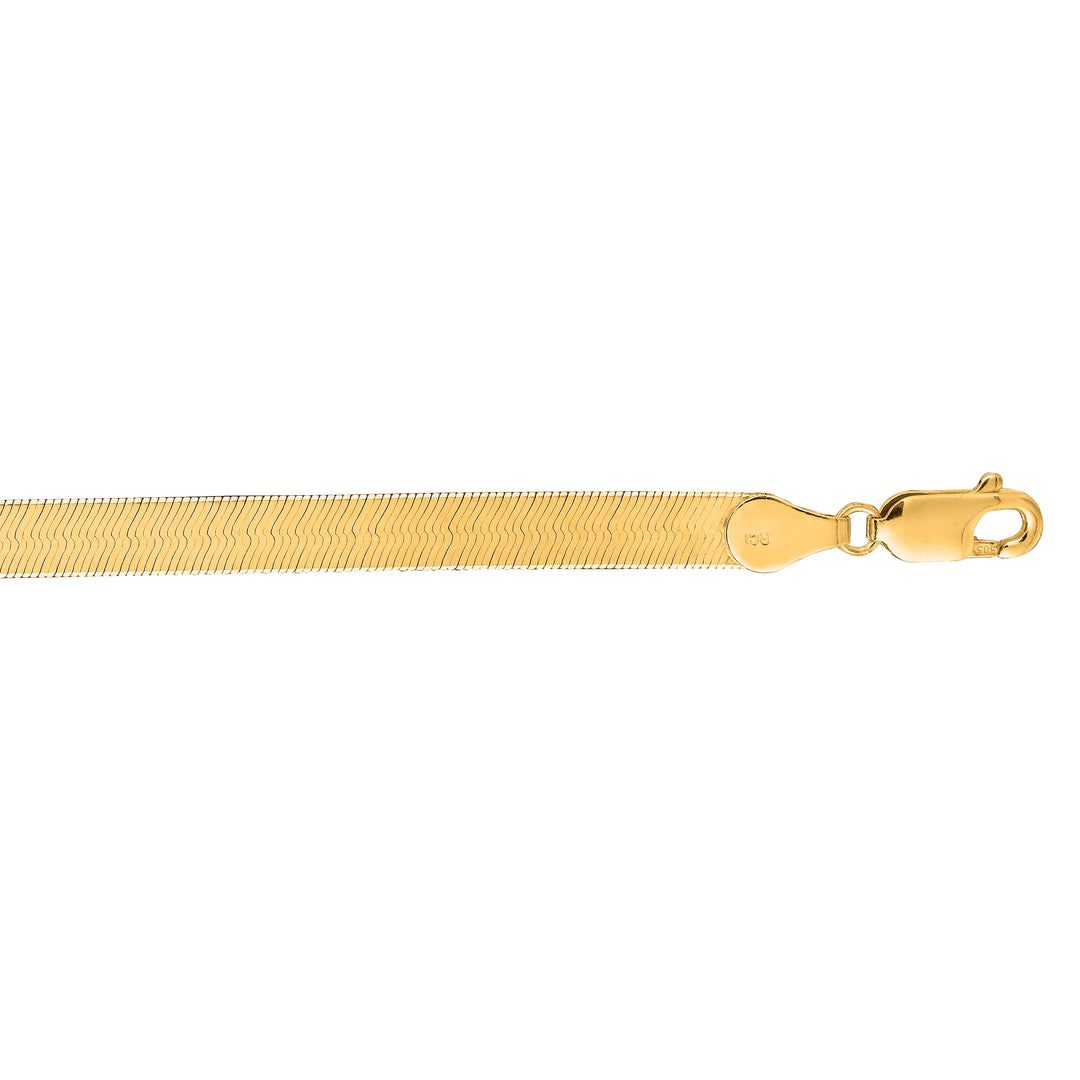10K Gold 4.6mm Herringbone Necklace