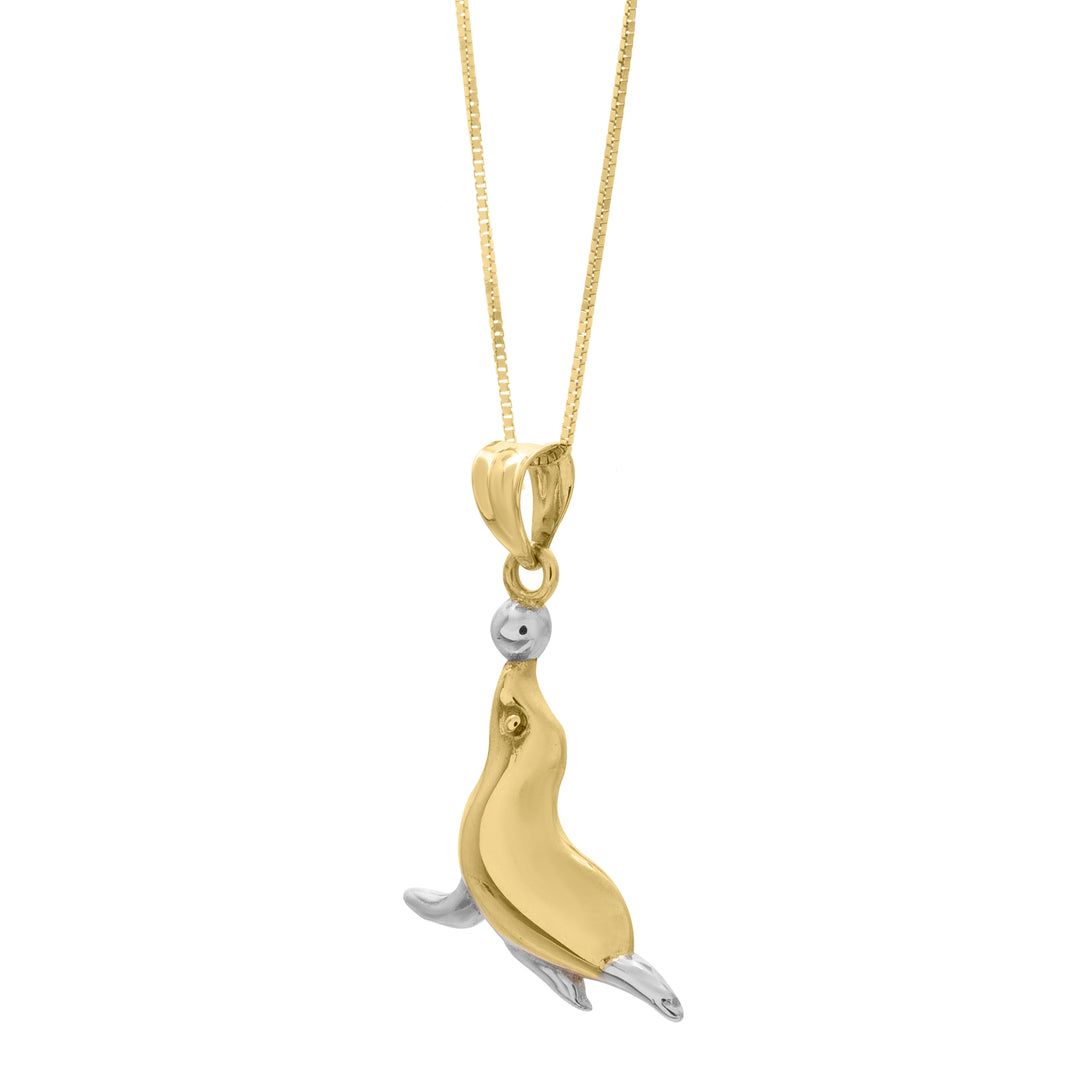 10K Seal Necklace